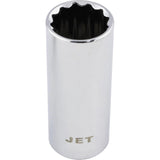 Chrome Socket, 12 mm, 3/8" Drive, 12 Points, Deep