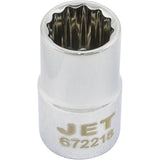 Chrome Socket, 9/16", 1/2" Drive, 12 Points