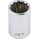 Chrome Socket, 14 mm, 1/2" Drive, 12 Points
