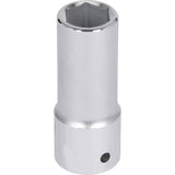 Chrome Socket, 1", 3/4" Drive, 6 Points, Deep