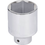 Chrome Socket, 1-1/8", 3/4" Drive, 6 Points, Deep