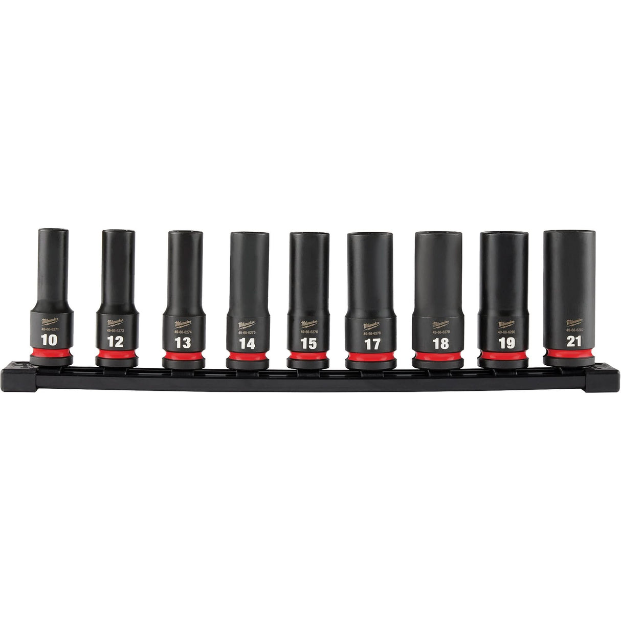 Shockwave Impact Duty™ Metric 6 Point Socket Set, 9 Pcs, Impact, 1/2" Drive Size, Deep