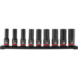 Shockwave Impact Duty™ Metric 6 Point Socket Set, 9 Pcs, Impact, 1/2" Drive Size, Deep