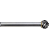 D1-DC JET-KUT GP Ball Shape Carbide Bur, 1/4" Dia.
