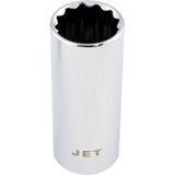 Chrome Socket, 10 mm, 1/4" Drive, 12 Points, Deep