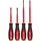 Insulated Slim Tip Screwdriver Set, 4 Pcs., Magnetic