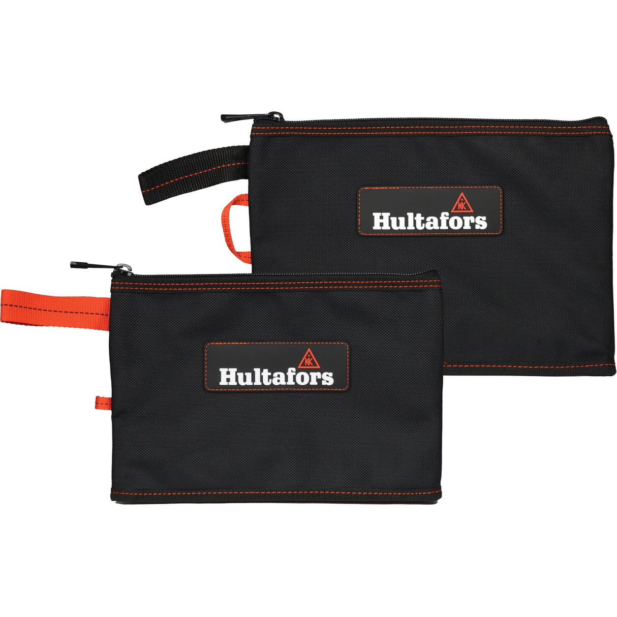 Multi-Purpose Zippered Bag, Ballistic Polyester, Black/Red
