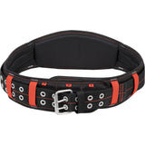 5" Padded Belt, Black/Red