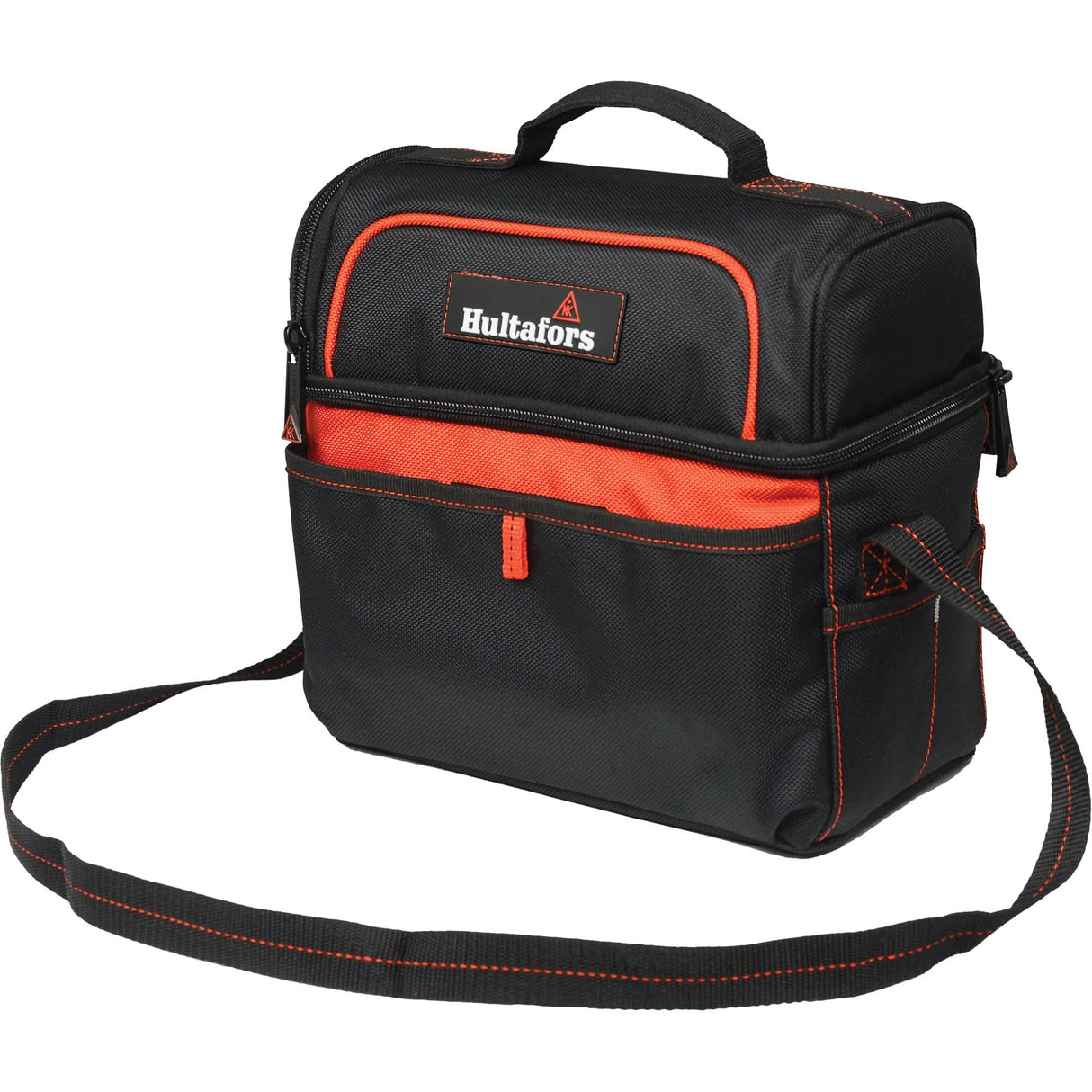 11" Cooler Tool Bag, Ballistic Polyester, Black/Red