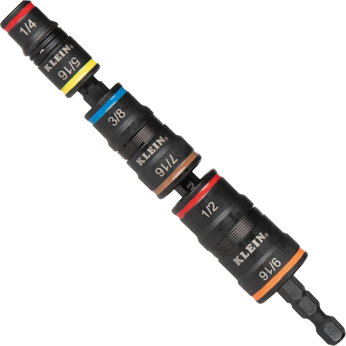 7-in-1 Flip Socket Set, 8 Pcs, Impact, 1/4'' Drive Size