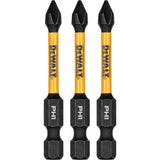 3-Piece FLEXTORQ® Impact Screwdriving Bits, Phillips, #1, 1/4" Drive