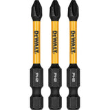 3-Piece FLEXTORQ® Impact Screwdriving Bits, Phillips, #2, 1/4" Drive