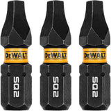 3-Piece FLEXTORQ® Impact Screwdriving Bits, Square, #2, 1/4" Drive