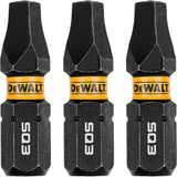 3-Piece FLEXTORQ® Impact Screwdriving Bits, Square, #3, 1/4" Drive