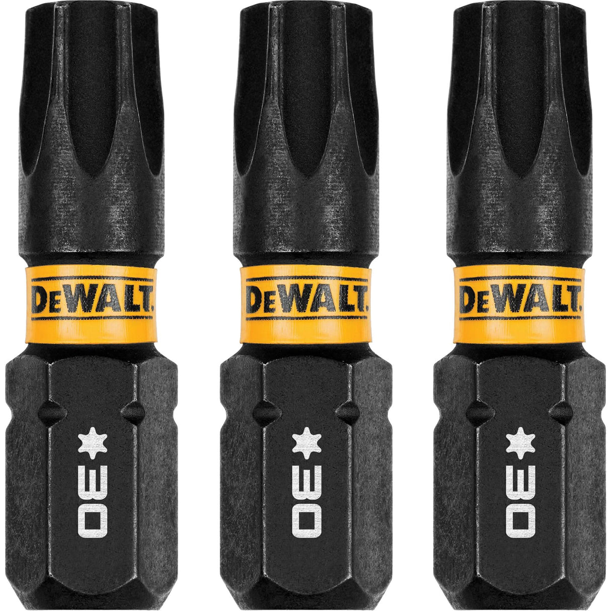 3-Piece FLEXTORQ® Impact Screwdriving Bits, Torx, T-30, 1/4" Drive