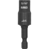 Impact Ready Double-Ended Detachable Nut Driver, 5/16"/3/8" Drive, 2" L, Magnetic