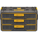 ToughSystem® 2.0 Three-Drawer Unit, 21-4/5" x 12-3/10" x 12-3/5", Black/Yellow