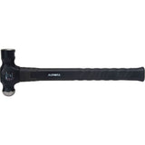 Ball Pein Hammer, 24 oz. Head Weight, Plain Face, Fibreglass Handle