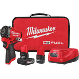 Fuel™ Stubby Impact Wrench Kit, 12 V, 3/8" Socket