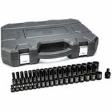 6-Point Standard & Deep Impact Metric Socket Set, 39 Pcs, Impact, 1/2" Drive Size, Deep