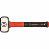 Drilling Hammer, 3 lbs., Fibreglass Handle, 4" L