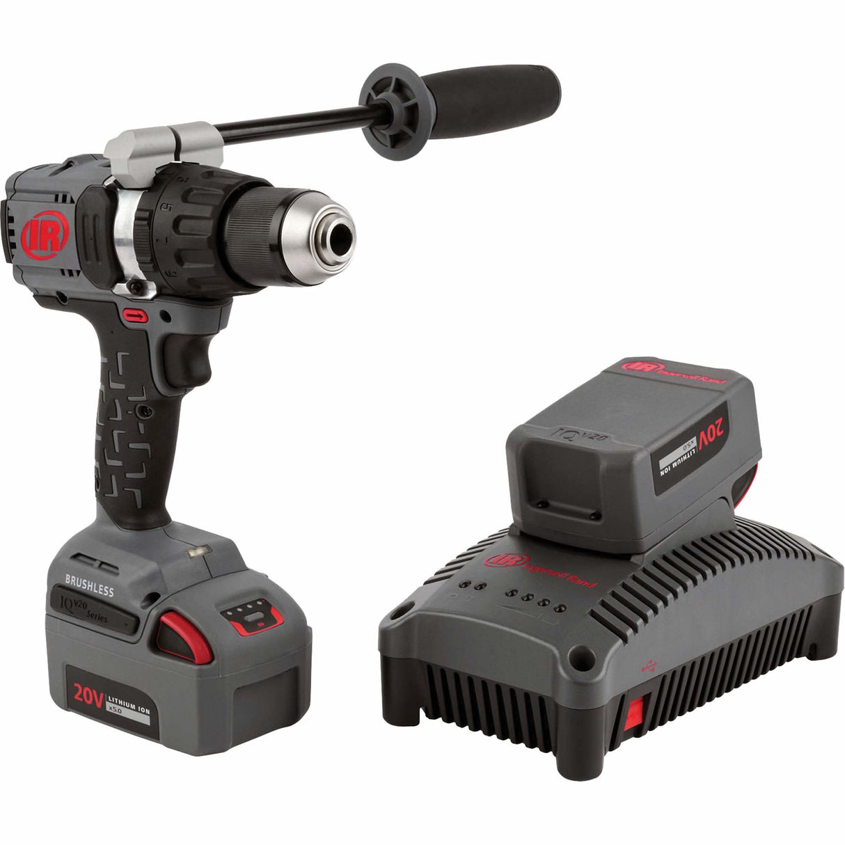 Hammer Drill Kit, 1/2" Chuck, 20 V