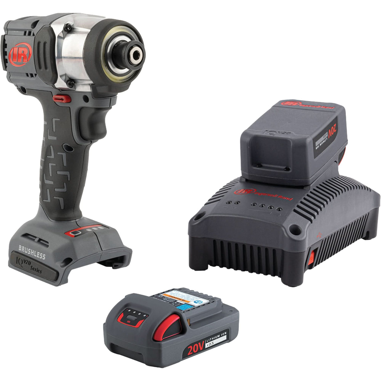 Quick-Change Cordless Impact Driver Kit, 20 V, 1/4" Socket