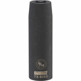 Socket, Impact, 9/16", 1/2" Drive, 6 Points
