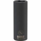 Socket, Impact, 3/4", 1/2" Drive, 6 Points