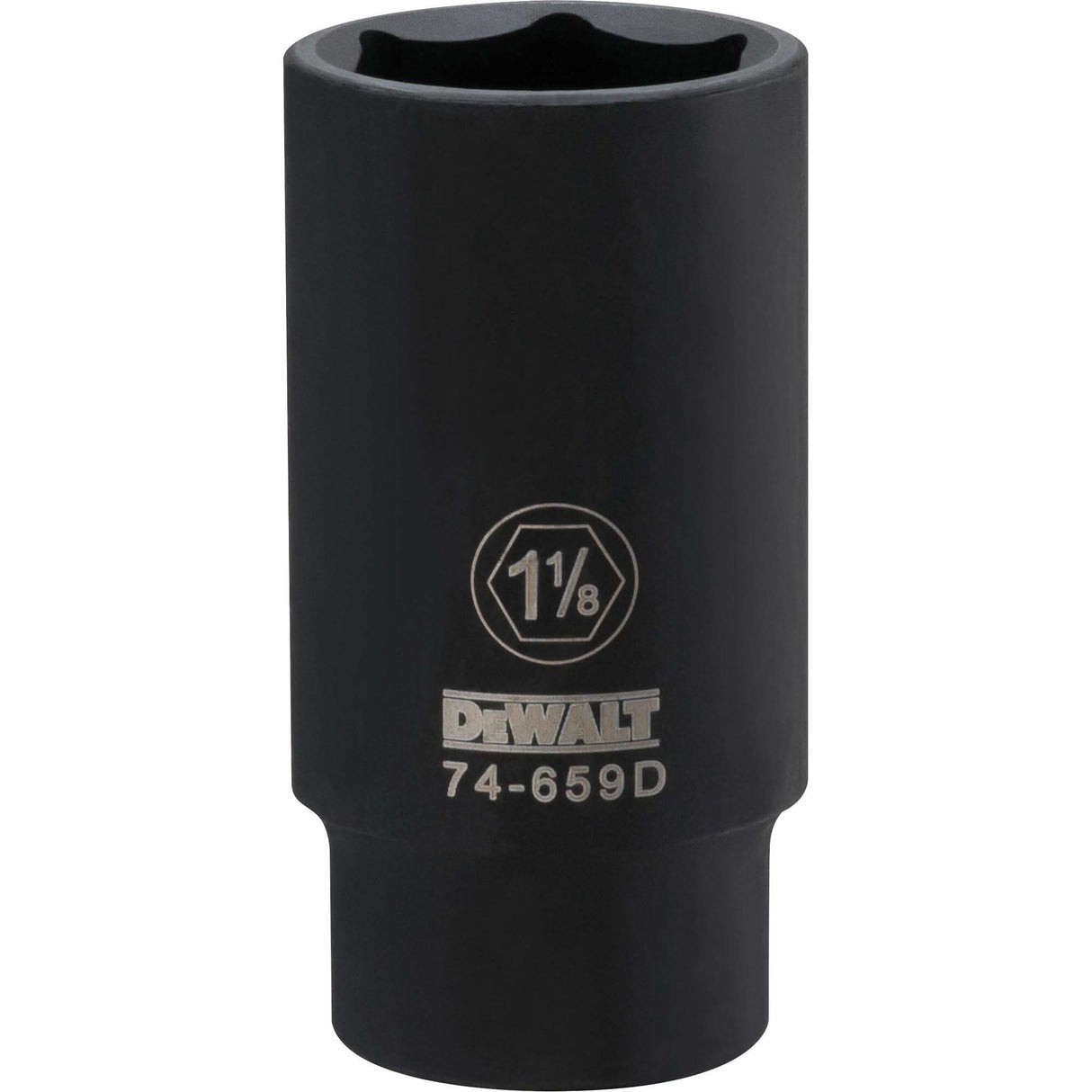 Socket, Impact, 1-1/8", 1/2" Drive, 6 Points