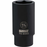 Socket, Impact, 1-1/8", 1/2" Drive, 6 Points