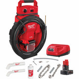 FUEL™ High Speed Chain Snake for 1-1/4” - 2” Pipes, Electric, 1/4" x 35'