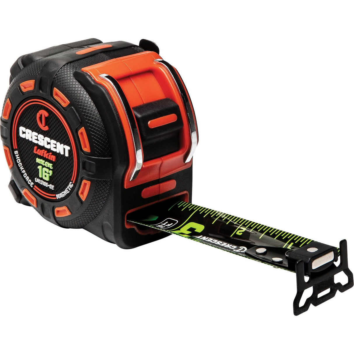 Shockforce™ NITE EYE Magnetic Tape Measure, 1-1/4" x 16', SAE Graduations