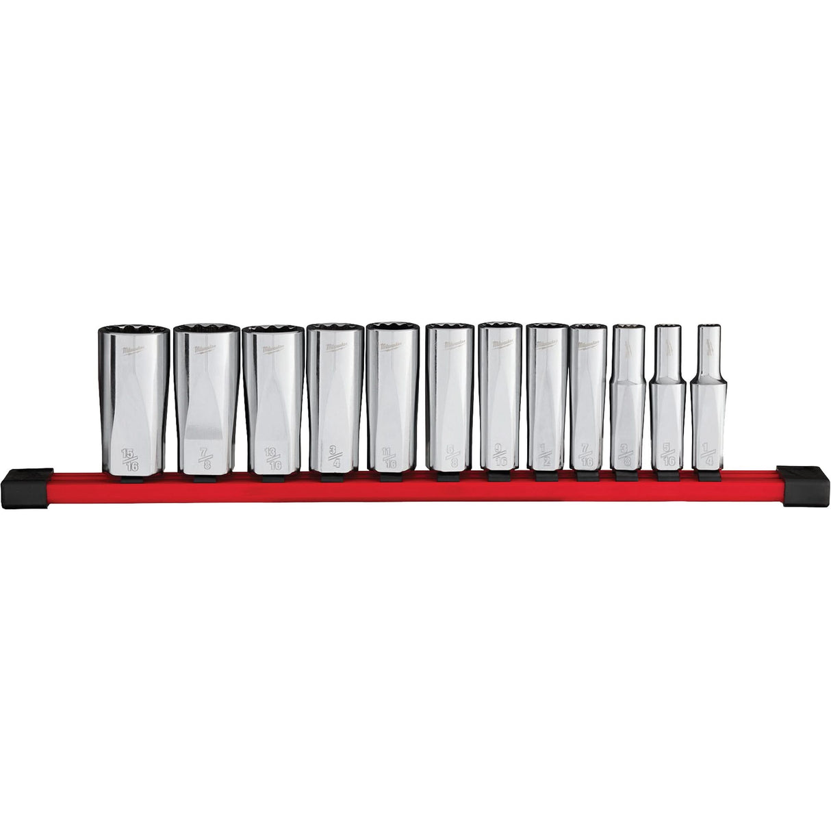 12-Point Deep Well SAE Socket Set, 12 Pcs, 3/8" Drive Size, Deep