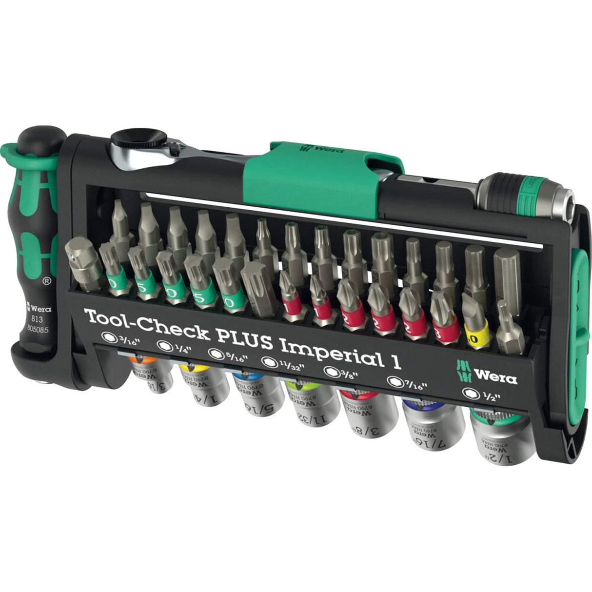 Tool-Check PLUS Imperial 1 Tool Set, 39 Pcs, 1/4" Drive Size