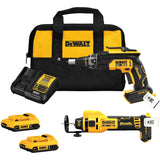 XR® Brushless Drywall Screwgun & Cut-Out Tool Combo Kit, Lithium-Ion, 20 V