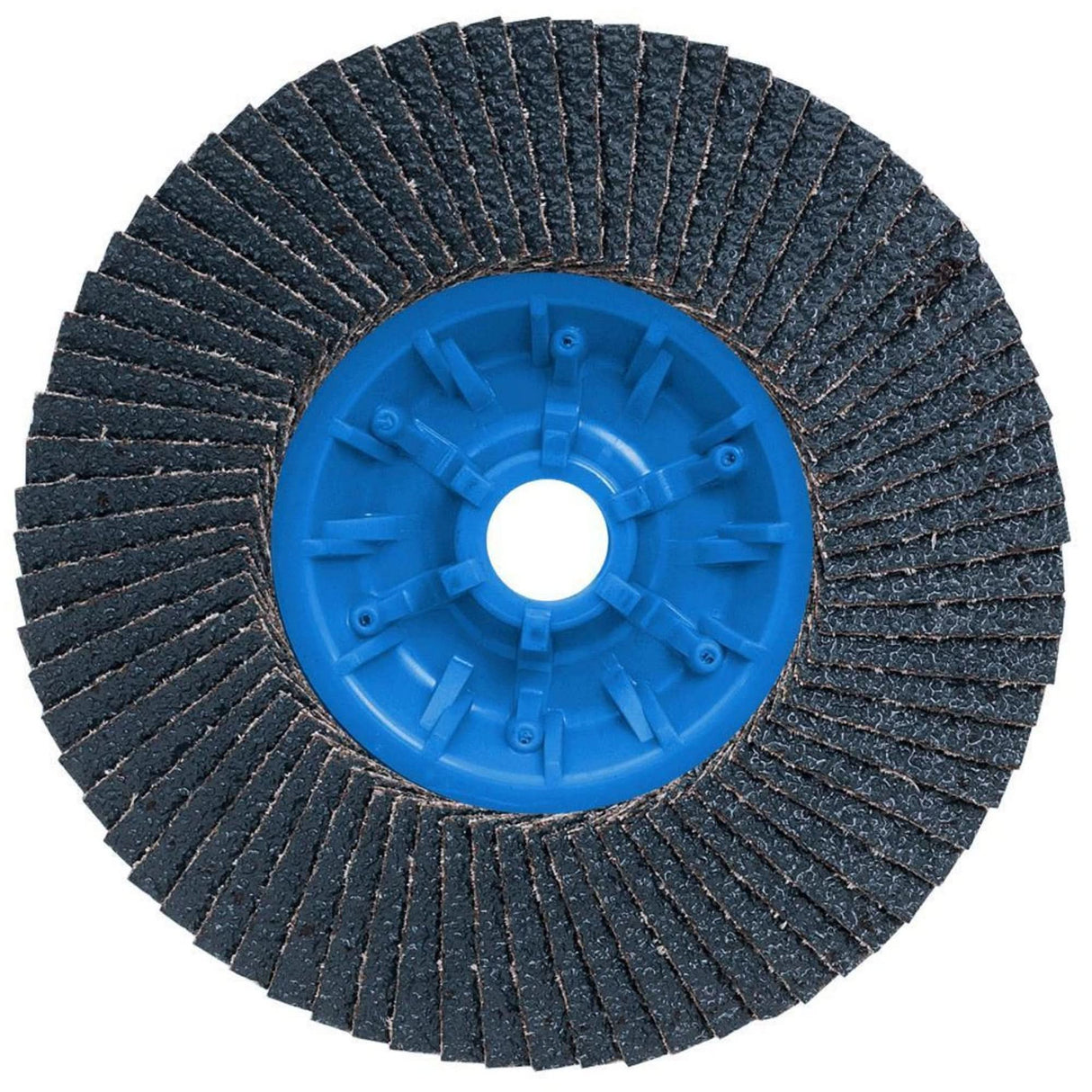 POWERBLEND TRM QC Flap Disc, 5" x 5/8"-11, Type 27, Z40 Grit, Zirconia Alumina