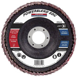 POWERBLEND EDG Flap Disc, 4-1/2" x 7/8", Type 27, CG60 Grit, Ceramic