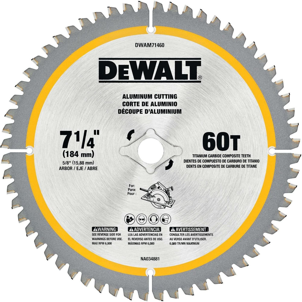 Tungsten Carbide-Tipped Steel Circular Saw Blade