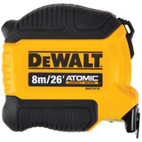 ATOMIC COMPACT SERIES™ Tape Measure, 26'/8 m, Imperial & Metric Graduations