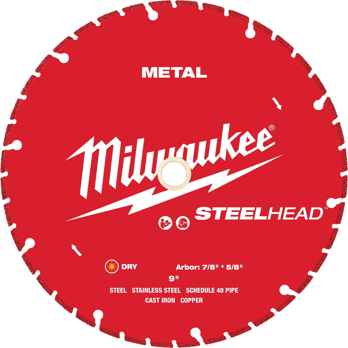 STEELHEAD™ Cutting Diamond Blade, 9", Metal Use