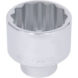 Chrome Socket, 50 mm, 1" Drive, 12 Points