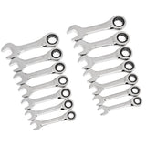72-Tooth 12 Point Stubby Wrench Set
