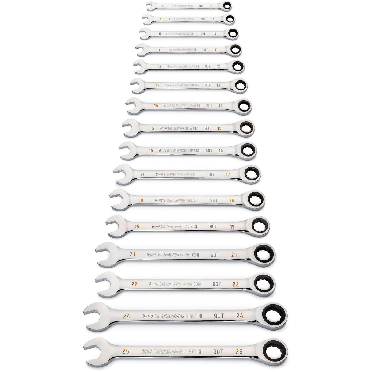 90-Tooth 12 Point Wrench Set