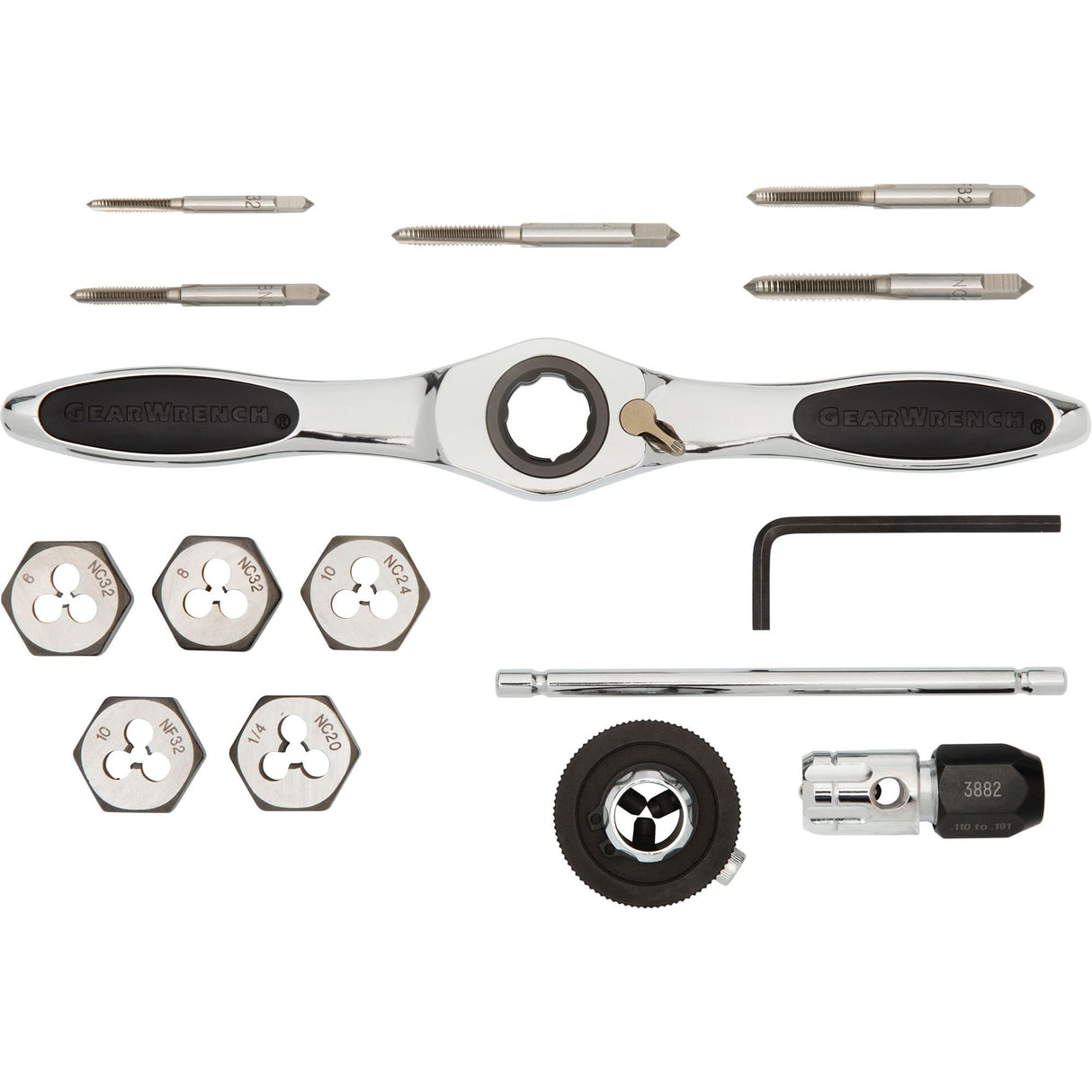 SAE Ratcheting Tap & Die Set
