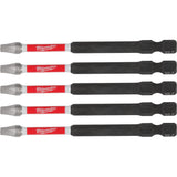 SHOCKWAVE™ Impact Recess Power Bits, Square, 2 Tip, 3-1/2" Length