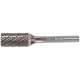 Double Cut Cylindrical Carbide Burr, 1/4" Dia., 1/4" Shank, 5/8" Depth of Cut