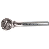 Double Cut Ball Nose Burr, SD-42, 1/8" Dia., 1/8" Shank, 1/8" Depth of Cut