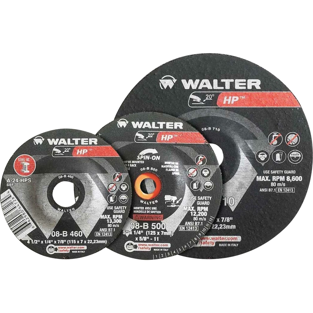 HP™ Depressed Center Grinding Wheel, 9" x 1/4", 7/8" Arbor, Type 28, Aluminum Oxide, 6600 RPM