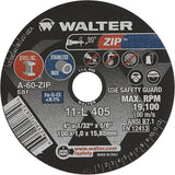 Zip™ Cut-Off Wheel, 4" x 1/32", 5/8" Arbor, Type 1, Aluminum Oxide, 19100 RPM